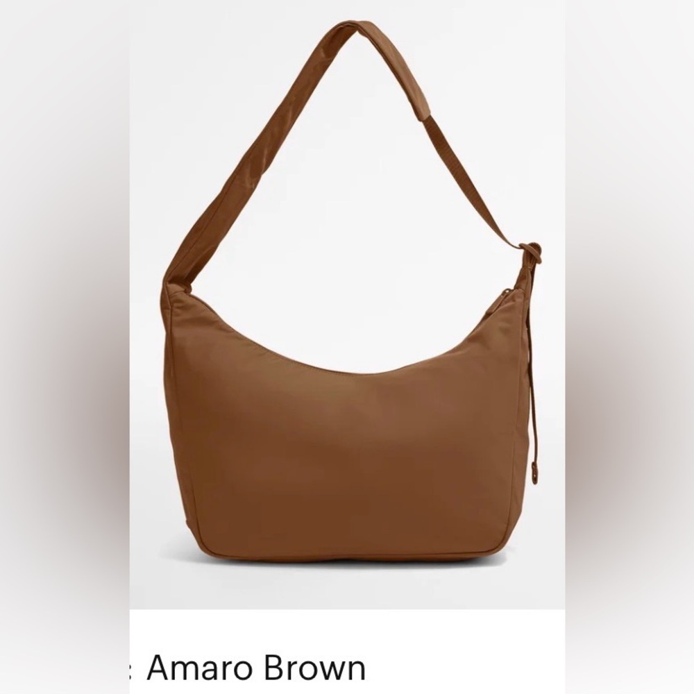 AWAY Large Featherlight Crossbody/Shoulder Bag in Amaro Brown! NWOT!